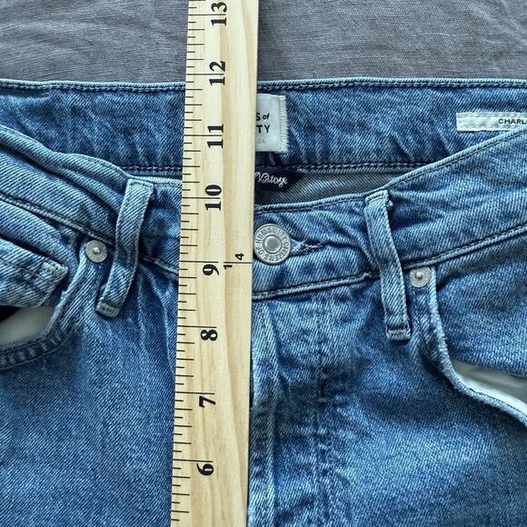 Citizens of Humanity Womens Jeans Charlotte Crop Distressed Light Wash 27 - Picture 6 of 16